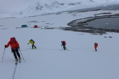 Unsere Seilschaft beim Skiaufstieg (Andreas Unterkreuter)