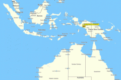 Die Carstensz Pyramide liegt auf der australischen Kontinentalplatte im östl. Teil von Indonesien