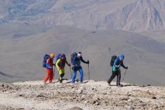 Andy - Andi - Ewald beim Gipfelaufstieg zum Damavand (Andreas Unterkreuter)