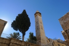 Ein Minarett nahe der Grabeskirche (Foto: Andreas Unterkreuter)