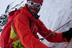 Thomas beim Sichern in der Mayerlrampe