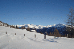 Winterlandschaft beim Aufstieg zum Kuhleitenkopf (Schobergruppe). Foto: Andreas Unterkreuter
