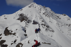 Am Gipfel des Kugelkopf (Schobergruppe). Foto: Andreas Unterkreuter